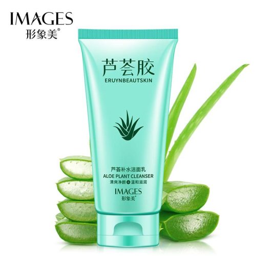 Images Aloe Facial Cleanser Moisture Replenishment Cleansing Facial Cleanser Refreshing Oil Controlling Cosmetics Aloe Vera Gel Facial Cleanser