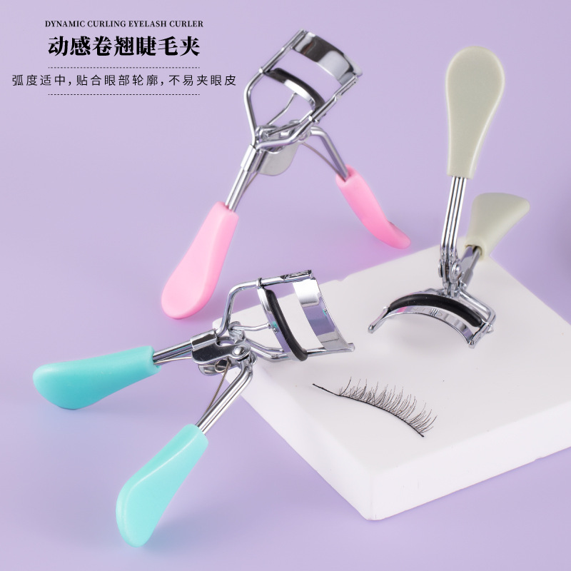 spot goods newbie beginner eyelash curler curling shape clip non-slip eyelash curler integral clip eyelash makeup tools